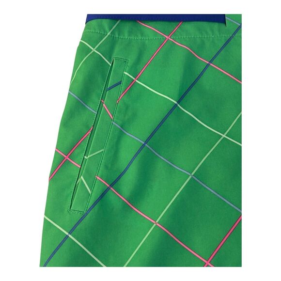 Nike Golf Skirt Short Combo Womens Size 14 Dri-Fit Tour Performance Green/Violet - Picture 7 of 16